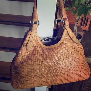 Cole Haan Genevieve Triangle Weave Shoulder Bag